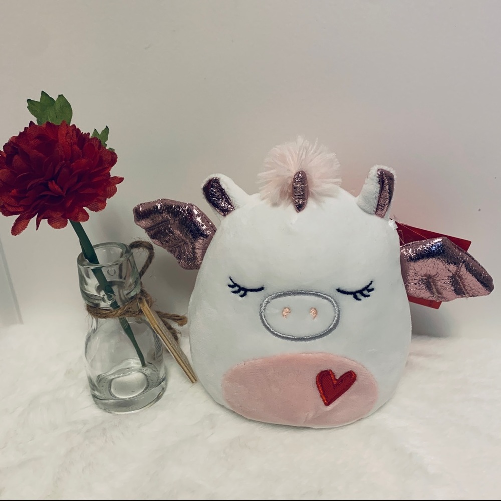 Squishmallow Raquel Alicorn Pegacorn, Valentine ♥️, Unicorn Pegasus 5” New